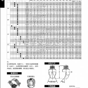 高沖擊力扇形噴嘴--P系列